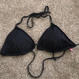 Victorias Secret black triangle bikini top
